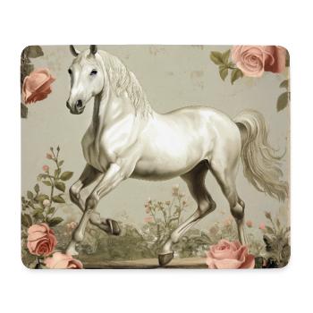 Pferd Vintage - Mousepad (Querformat) - Weiß - Vorne