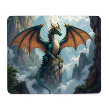Dragon's Crown above Misty Cliffs - Mouse Pad (horizontal) - white - Front