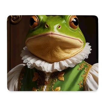 La Grenouille de la Renaissance – Royal Amphibiens - Tapis de souris (format paysage) - blanc - Devant