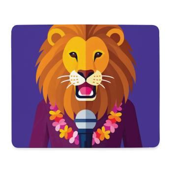 MENSCHLICHER LÖWE – Baby & Kinder - Mousepad (Querformat) - Weiß - Vorne