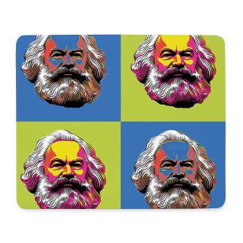Karl Marx & Communisme & Communiste - Tapis de souris (format paysage) - blanc - Devant