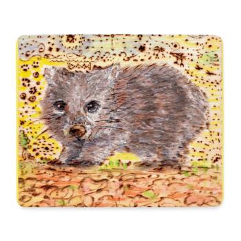 Wombat - Mouse Pad (horizontal) - white - Front