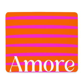 Frohen Valentinstag, Liebe - Mousepad (Querformat) - Weiß - Vorne