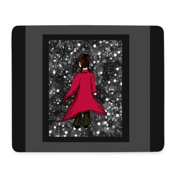 Anime_Roter Manteau - Tapis de souris (format paysage) - blanc - Devant