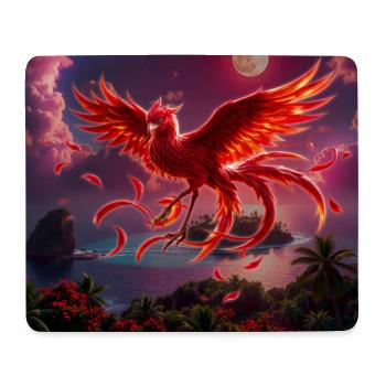 Crimson Phoenix über tropischen Inseln - Mousepad (Querformat) - Weiß - Vorne