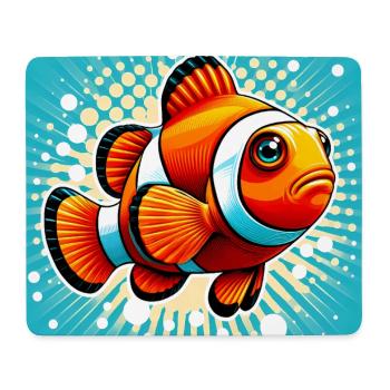 Clownfisch - Mousepad (Querformat) - Weiß - Vorne
