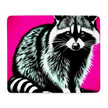 Waschbär - Mousepad (Querformat) - Weiß - Vorne