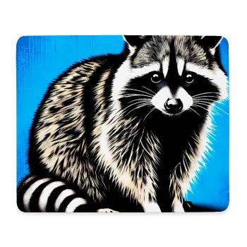 Waschbär - Mousepad (Querformat) - Weiß - Vorne