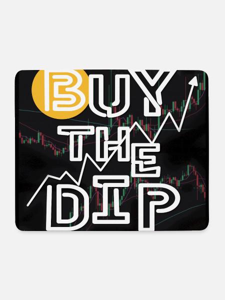 Buy the dip! - Mousepad (Querformat) - Weiß