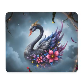 Cygne Floral Céleste - Tapis de souris (format paysage) - blanc - Devant