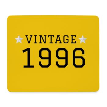 VINTAGE_1996_fond_jaune_etoiles_blanches_retro - Tapis de souris (format paysage) - blanc - Devant