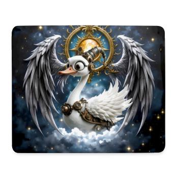 Canard Ailé Steampunk Cosmique - Tapis de souris (format paysage) - blanc - Devant