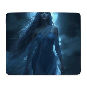 Lunas Strahlen – Göttin der Nacht und des Mondes - Mousepad (Querformat) - Weiß - Vorne