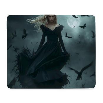 Die Rabenkönigin – Die dunkle Göttin der Nacht - Mousepad (Querformat) - Weiß - Vorne