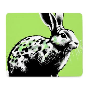 rabbit - Mouse Pad (horizontal) - white - Front
