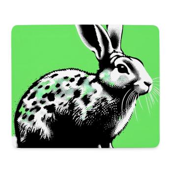 rabbit - Mouse Pad (horizontal) - white - Front