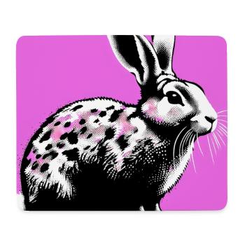 rabbit - Mouse Pad (horizontal) - white - Front