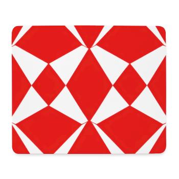 Crimson Diamond Tessellation - Mousepad (Querformat) - Weiß - Vorne