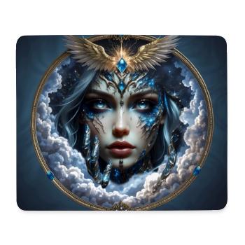 Himmelskönigin mit Flügeln - Mousepad (Querformat) - Weiß - Vorne