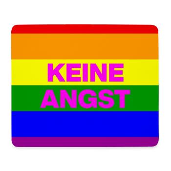 KEINE ANGST VOR FASCHISTEN, NO NZS, NIE WIEDER - Mousepad (Querformat) - Weiß - Vorne