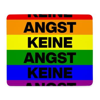 KEINE ANGST, NO NZS, NIE WIEDER, ANTIFASCHISMUS - Mousepad (Querformat) - Weiß - Vorne