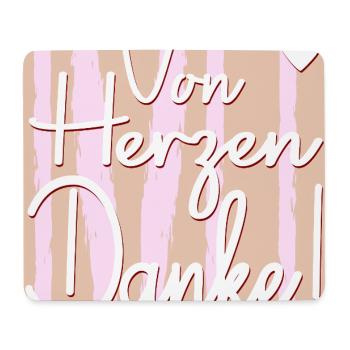 Wertschätzung Danke - Mousepad (Querformat) - Weiß - Vorne