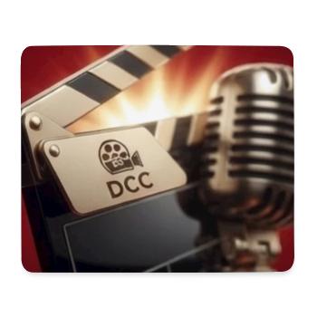 DCC Microphone and Clapboard - Mouse Pad (horizontal) - white - Front