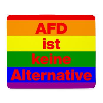 AFD IST KEINE ALTERNATIVE, NO NZS, NO AFD, ROT - Mousepad (Querformat) - Weiß - Vorne