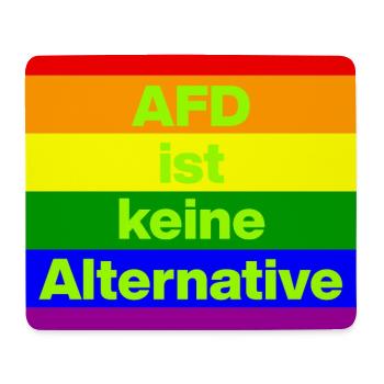 AFD IST KEINE ALTERNATIVE, NO NZS, NO AFD, GRÜN - Mousepad (Querformat) - Weiß - Vorne
