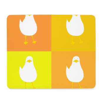 MineMineMineMine - yellow - Mouse Pad (horizontal) - white - Front