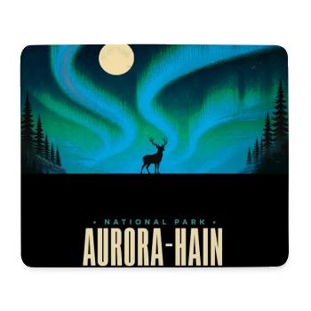 Parc national d’Aurora Hain – Nord - Tapis de souris (format paysage) - blanc - Devant