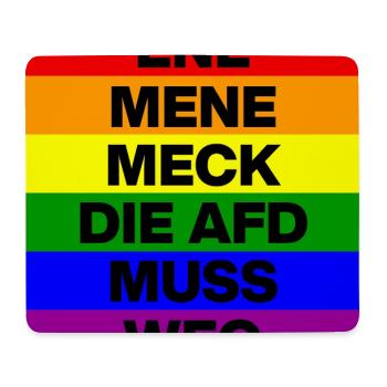 ENE MENE MECK THE AFD MUST GO, NO AFD, NO NZS - Mouse Pad (horizontal) - white - Front