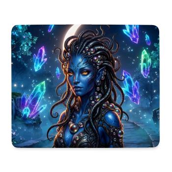 Sirène de Cristal Bleu - Tapis de souris (format paysage) - blanc - Devant