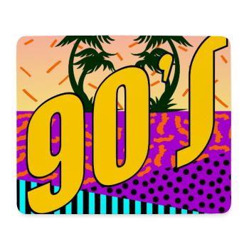 90s Neunziger Jahre - Mousepad (Querformat) - Weiß - Vorne