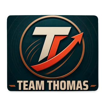 Team Thomas Familienname Teamname Unternehmensname - Mousepad (Querformat) - Weiß - Vorne