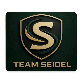 Team Seidel Logo Namenschild Familienname Firmen - Mousepad (Querformat) - Weiß - Vorne