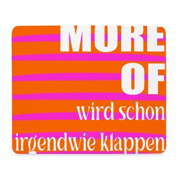Optimismus Erfolg - Mousepad (Querformat) - Weiß - Vorne