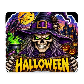 SkullCostume – Halloween-Ausgabe: Die Hexe - Mousepad (Querformat) - Weiß - Vorne