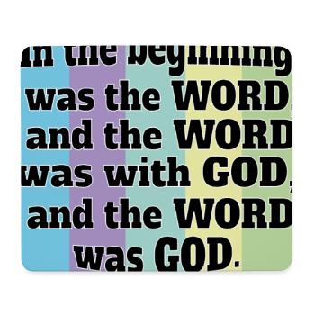 God is The Word - Mouse Pad (horizontal) - white - Front