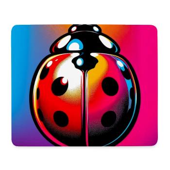 Marienkäfer - Mousepad (Querformat) - Weiß - Vorne