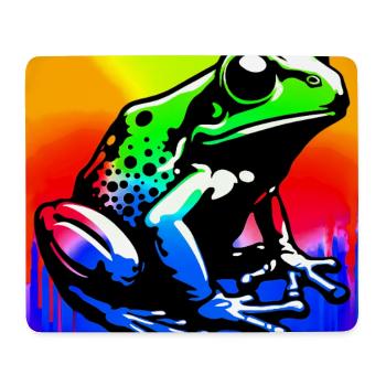 Frosch - Mousepad (Querformat) - Weiß - Vorne