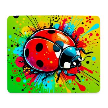 Marienkäfer - Mousepad (Querformat) - Weiß - Vorne