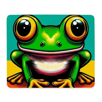grenouille - Tapis de souris (format paysage) - blanc - Devant