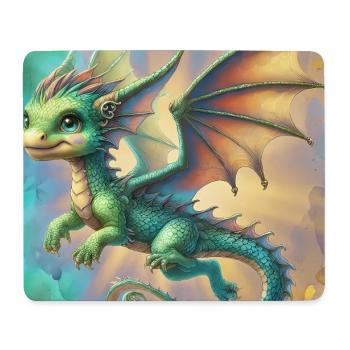 dragon - Tapis de souris (format paysage) - blanc - Devant