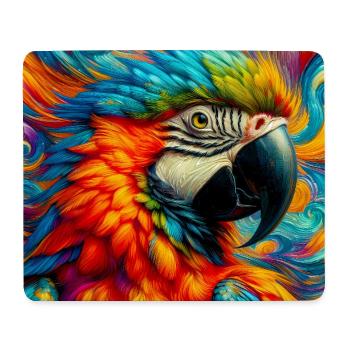 Papagei - Mousepad (Querformat) - Weiß - Vorne