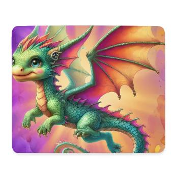 dragon - Tapis de souris (format paysage) - blanc - Devant