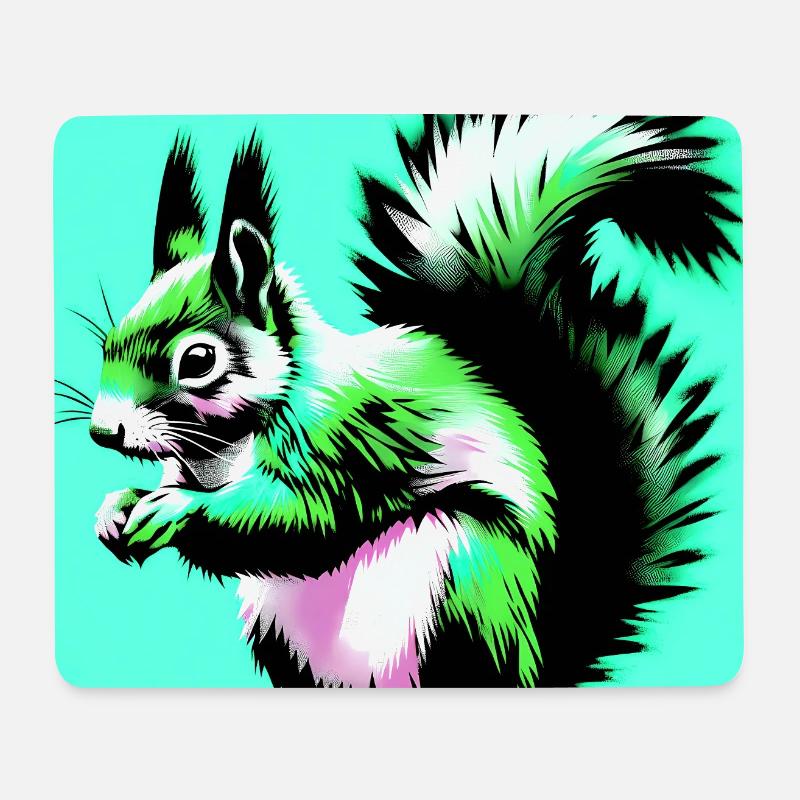 squirrel - Mouse Pad (horizontal) - white