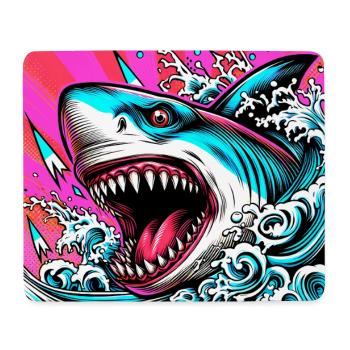 Requin - Tapis de souris (format paysage) - blanc - Devant