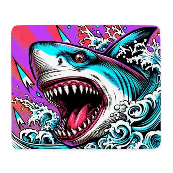 Requin - Tapis de souris (format paysage) - blanc - Devant