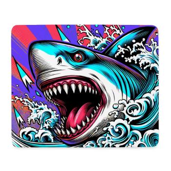 Hai - Mousepad (Querformat) - Weiß - Vorne